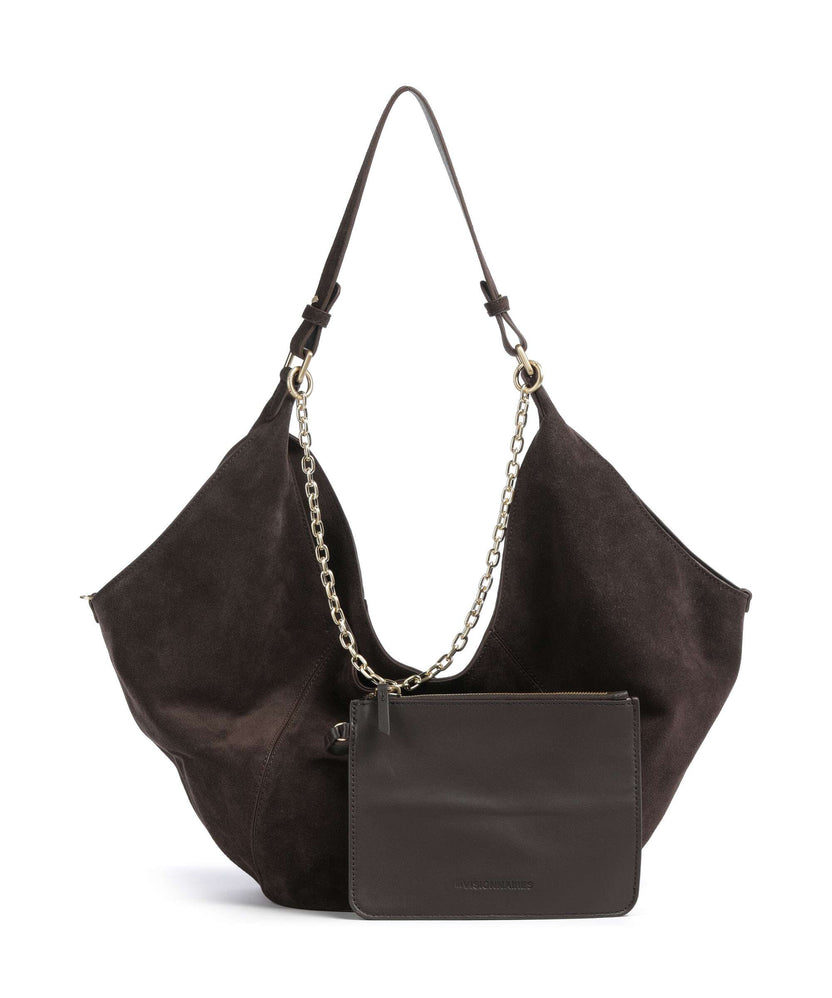 Les Visionnaires Amelie Cozy Chain Hobo bag dark brown
