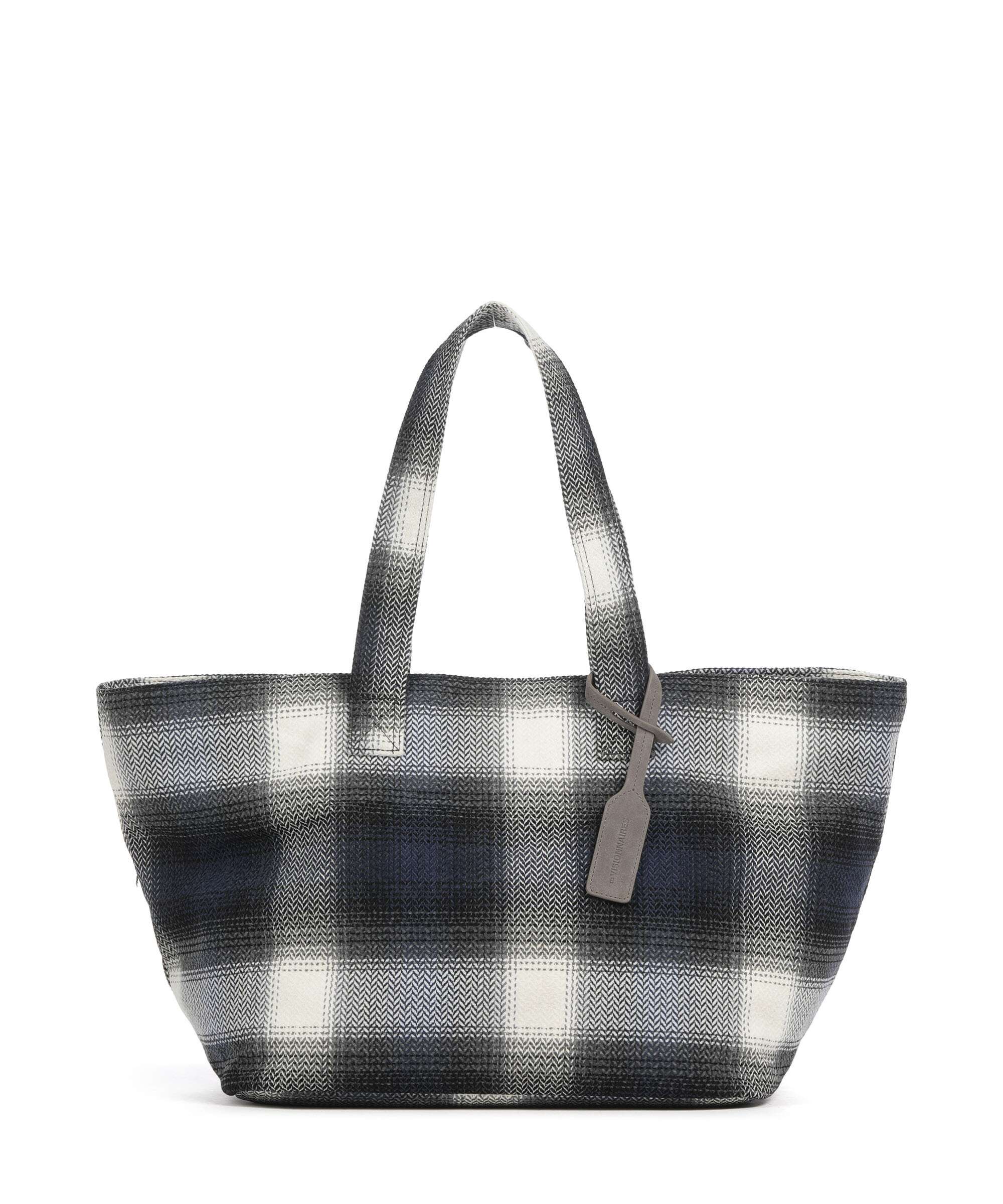 Les Visionnaires Alba Check Essential Tote bag check navy