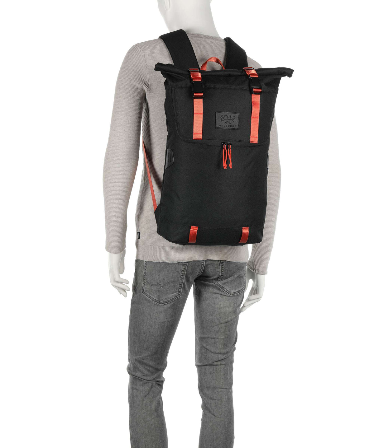 Doughnut The Dudes Christopher Dark Rolltop backpack black