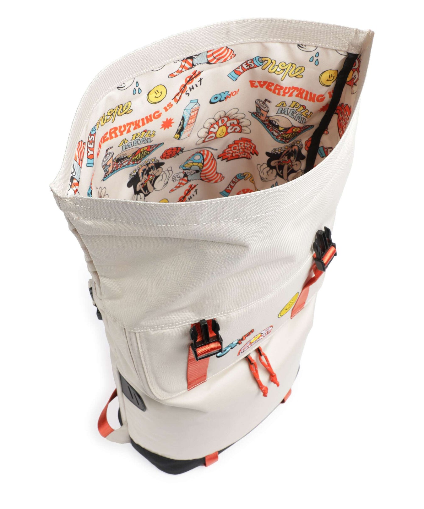 Doughnut The Dudes Christopher Dark Rolltop backpack beige