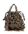 Kurt Geiger Macrame Mini Crystal Crossbody bag bronze