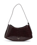Dune London Dependent Shoulder bag burgundy croc