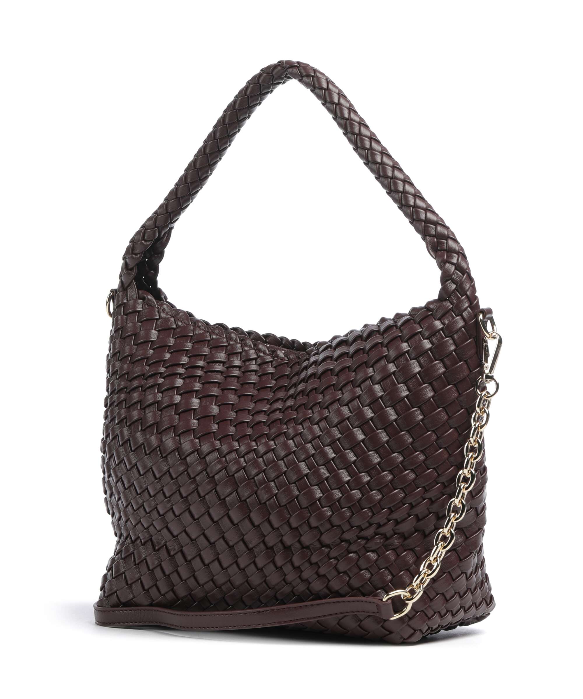Dune London Deliberate M Bucket bag burgundy