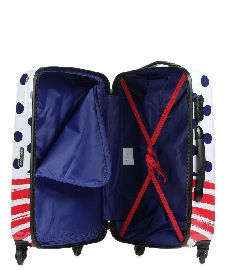 American Tourister Disney Legends Spinner (4 wheels) mickey blue dots