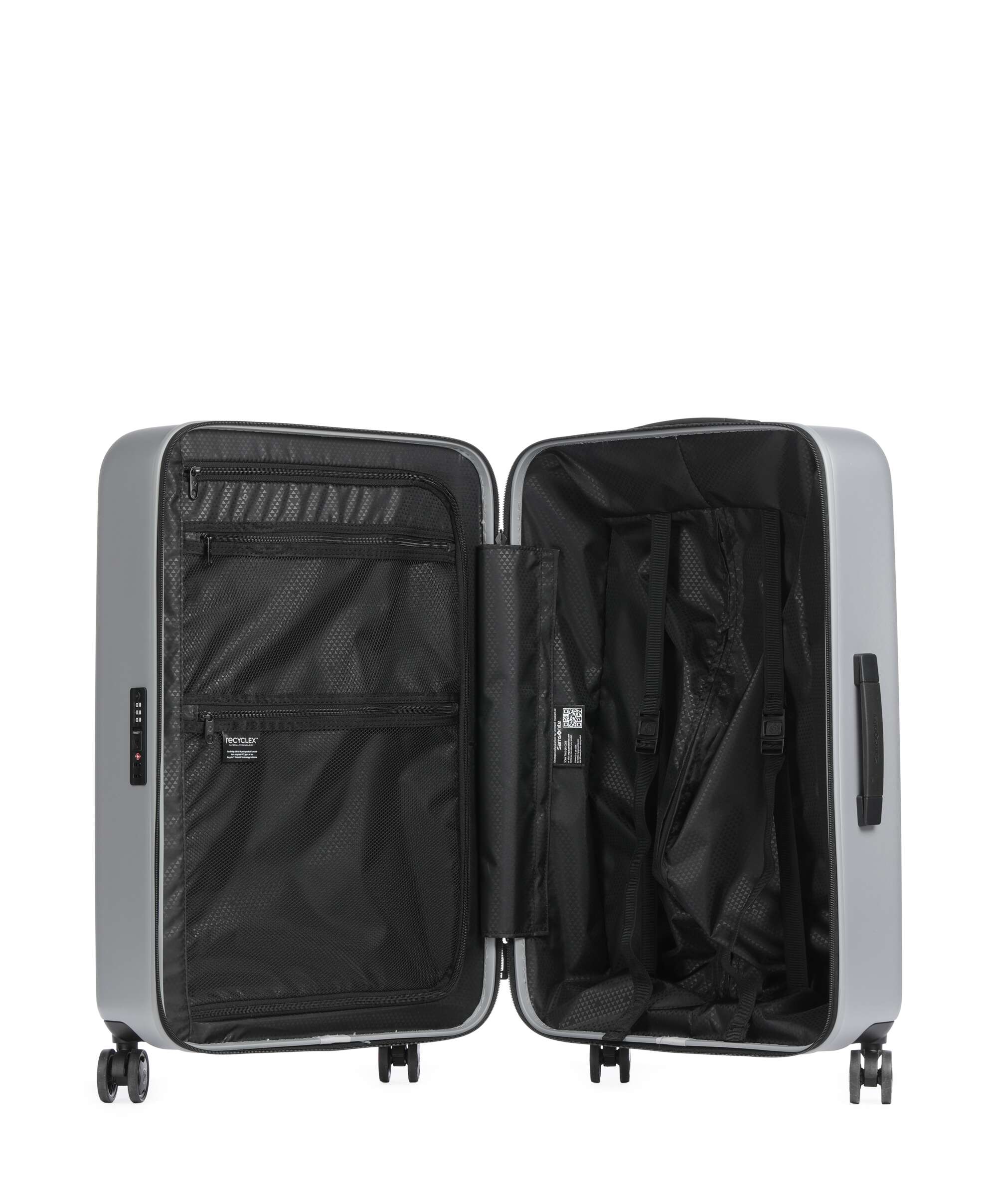Samsonite Quadrix Spinner (4 wheels) silver