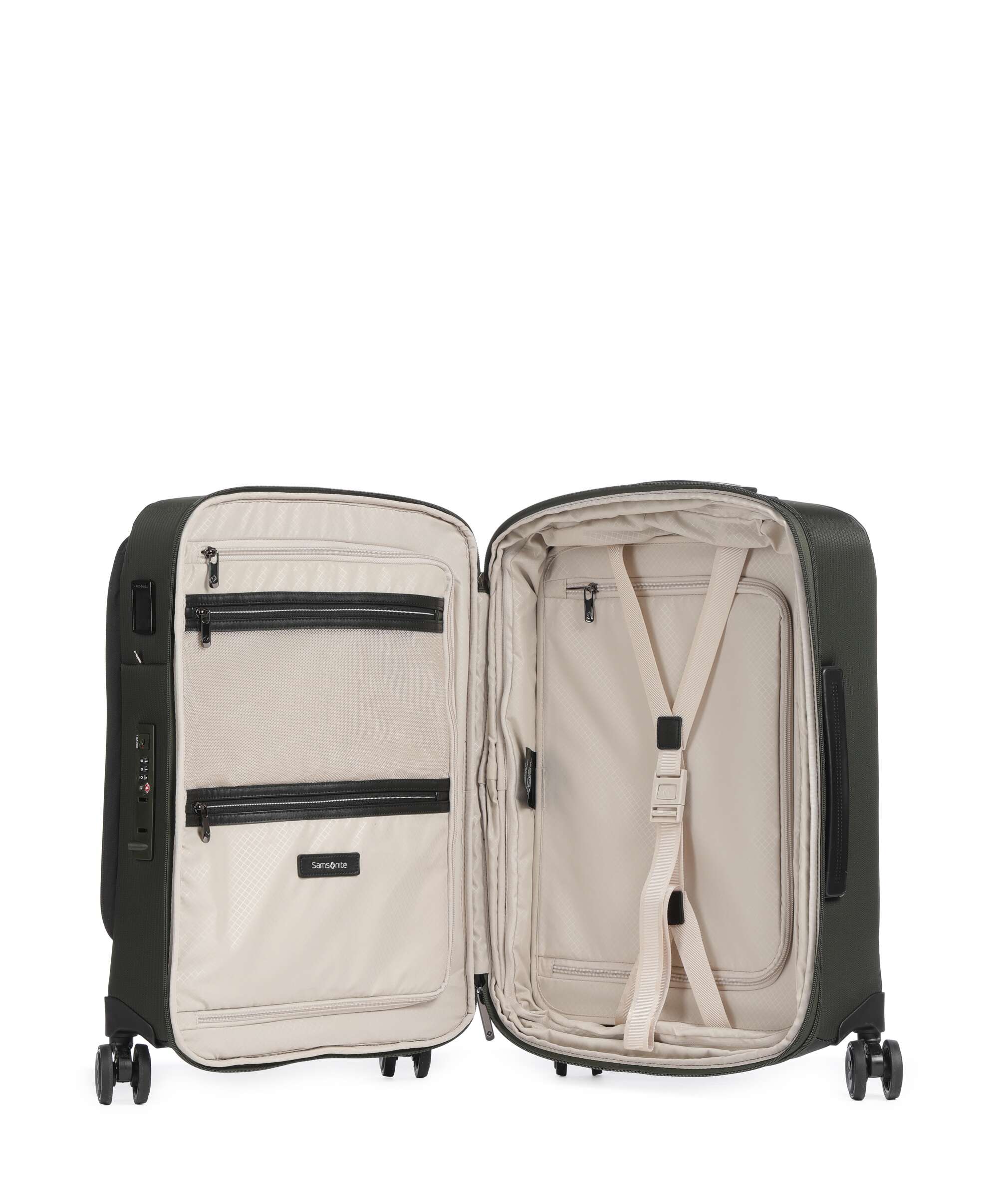 Samsonite Splendix Spinner (4 wheels) green/black
