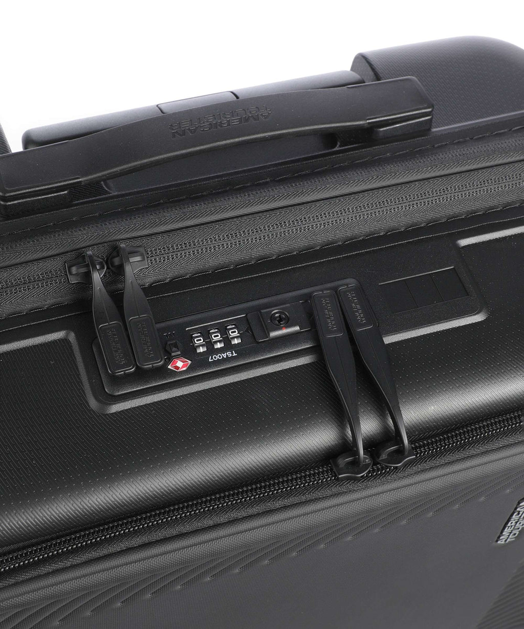 American Tourister Dashpop Spinner (4 wheels) true black