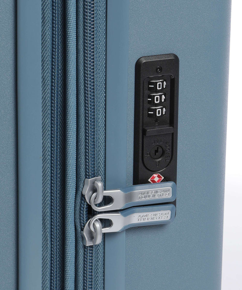 American Tourister Dynabelt Spinner (4 wheels) rainstorm blue