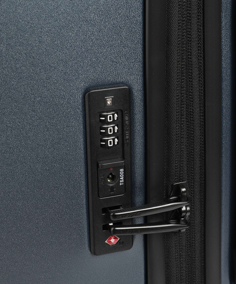 Samsonite Fyrm Suitcase set (4 wheels) steel blue