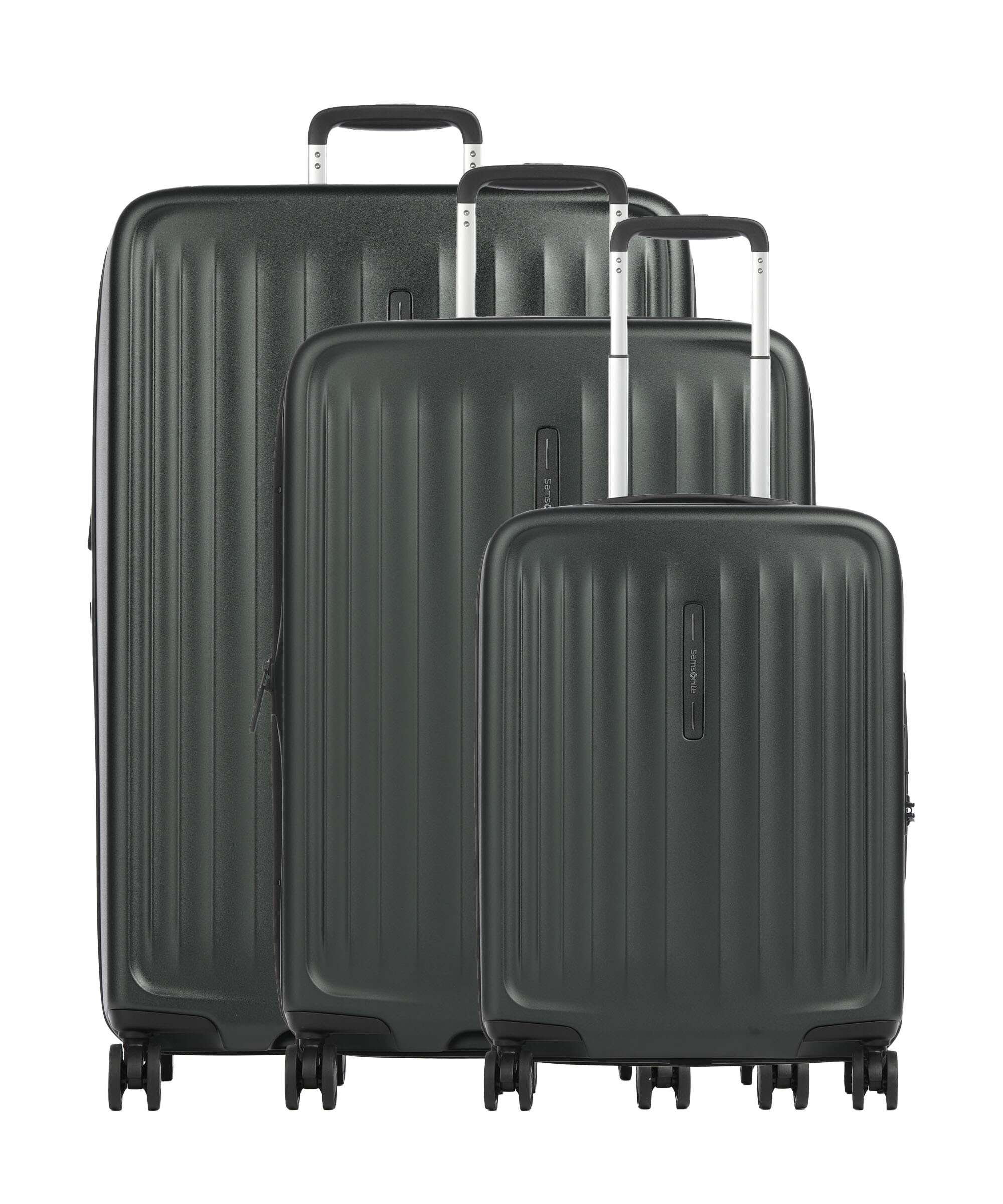 Samsonite Fyrm Suitcase set (4 wheels) deep green