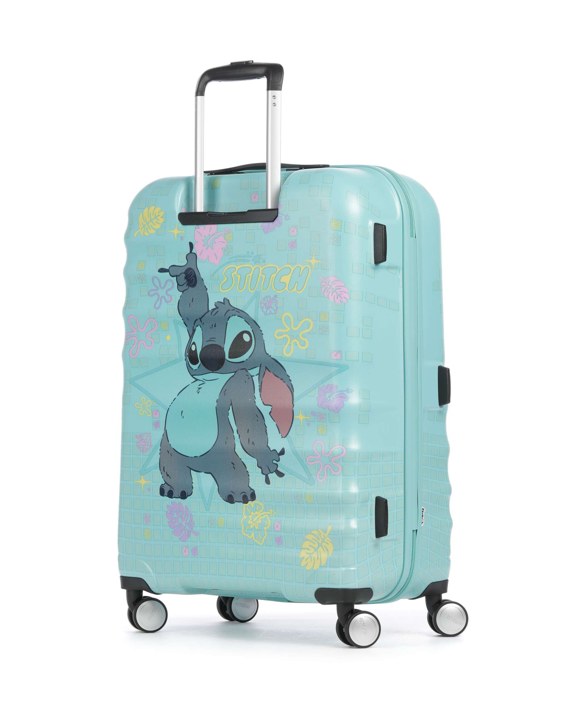 American Tourister Wavebreaker Disney Spinner (4 wheels) stitch flower