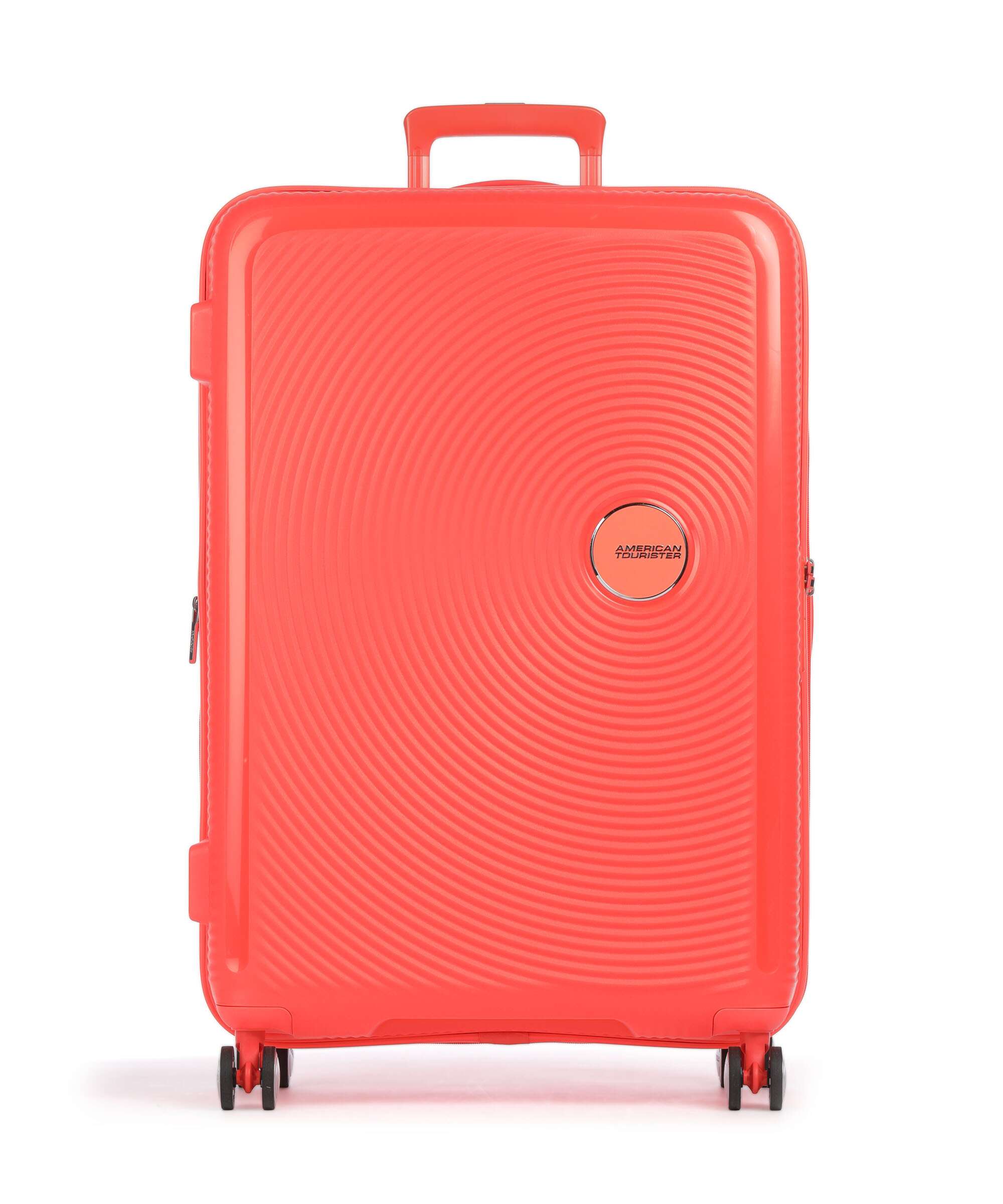 American Tourister Soundbox Spinner (4 wheels) neon orange