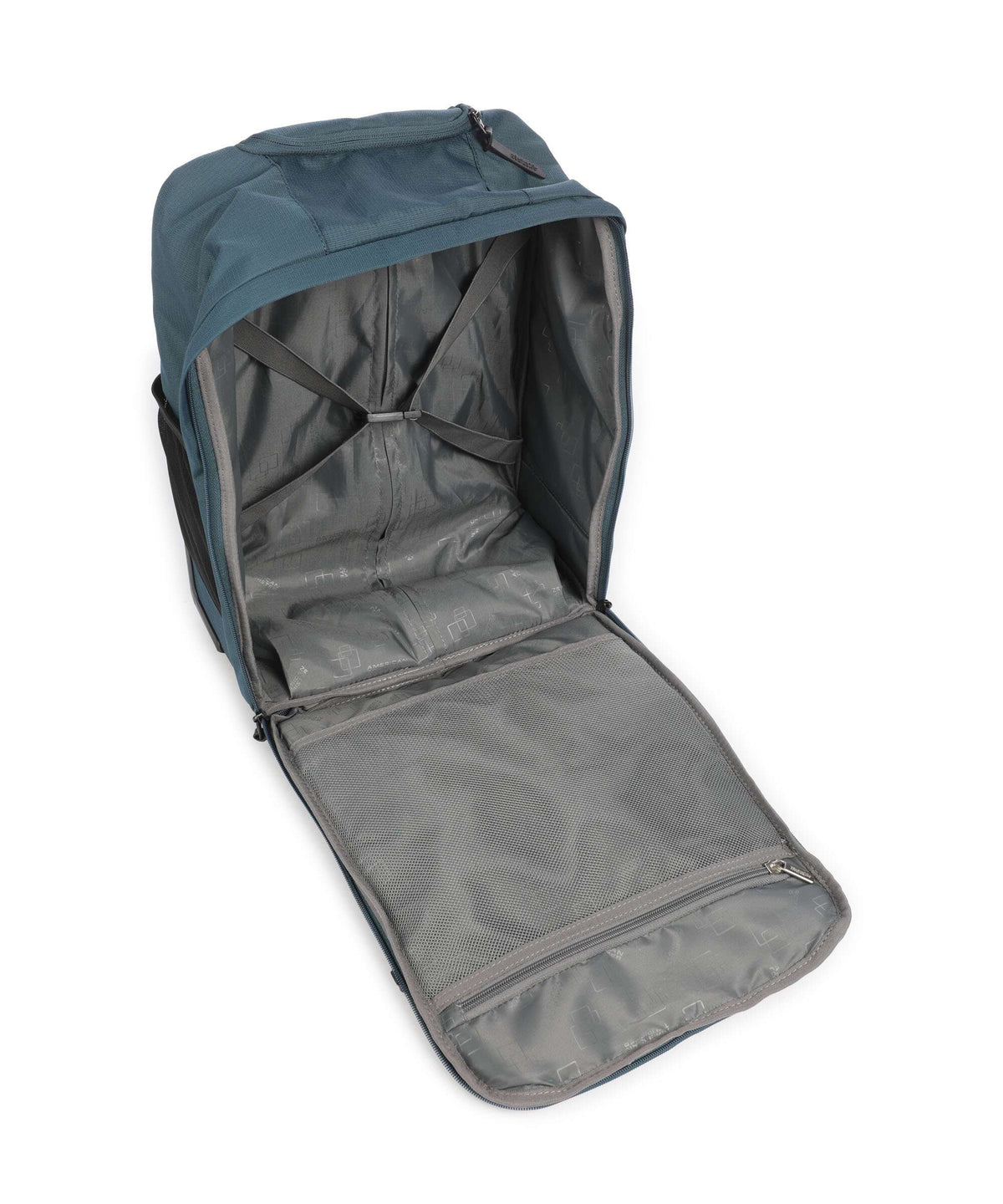 American Tourister Take2Cabin Backpack with wheels harbor blue