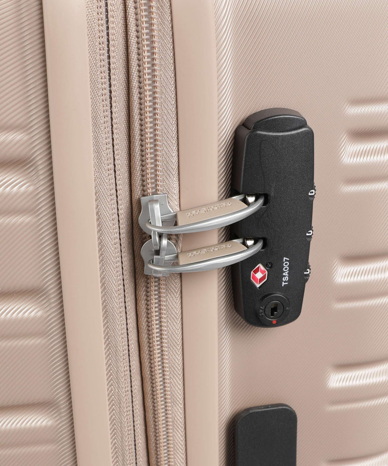 American Tourister Flashline Spinner (4 wheels) ivory gold