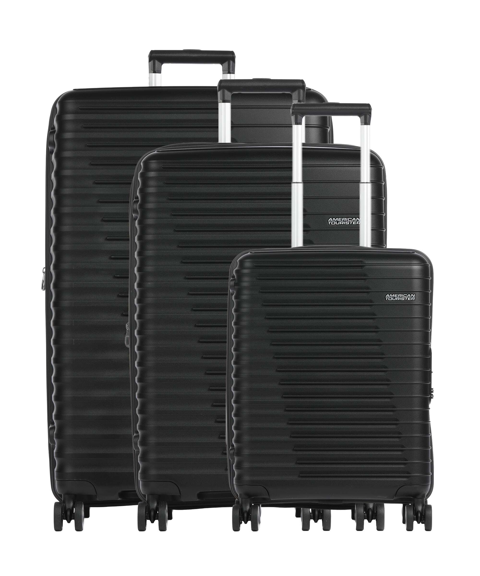 American Tourister Roadrush Suitcase set (4 wheels) shadow black