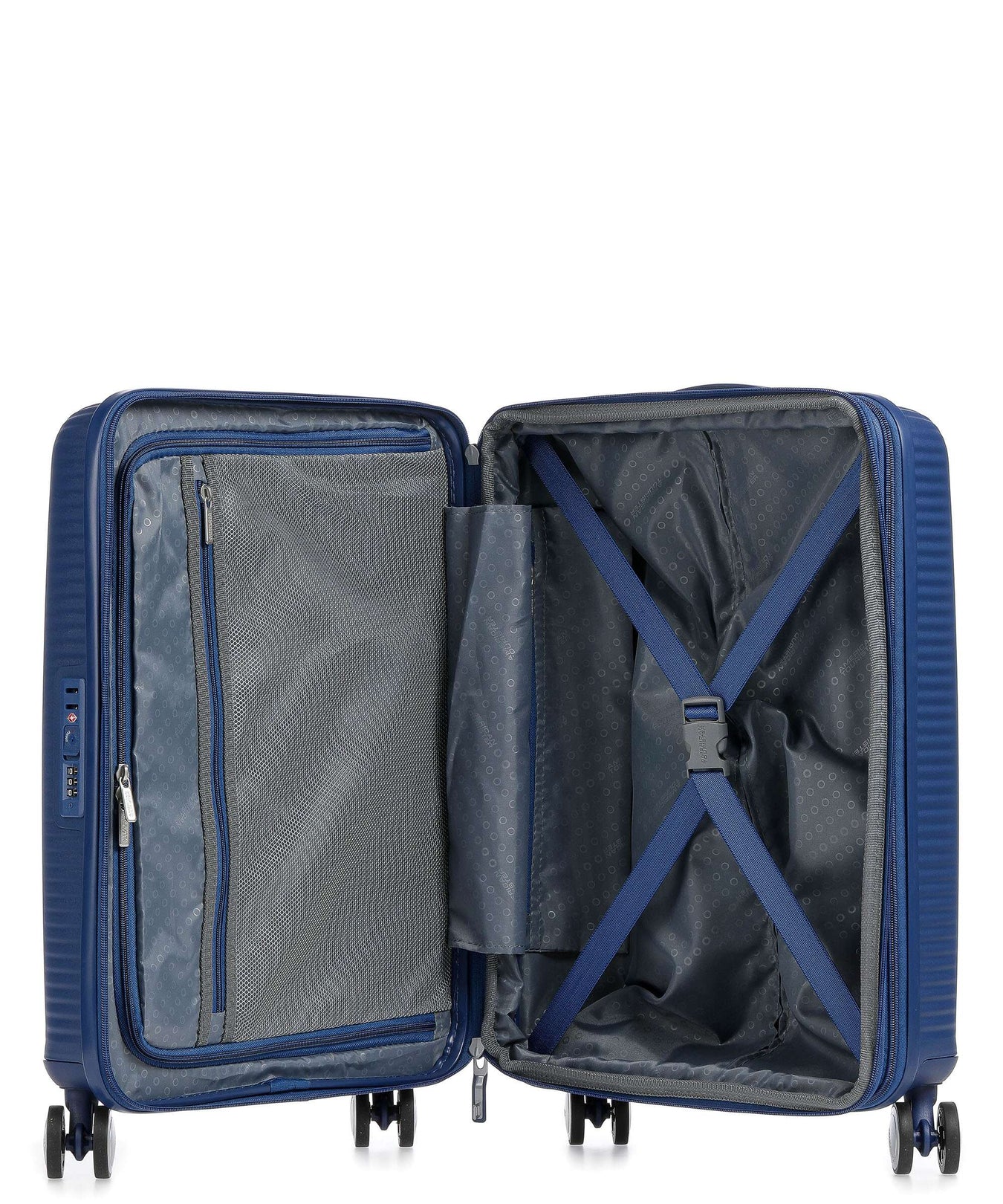 American Tourister Soundbox Spinner (4 wheels) midnight navy