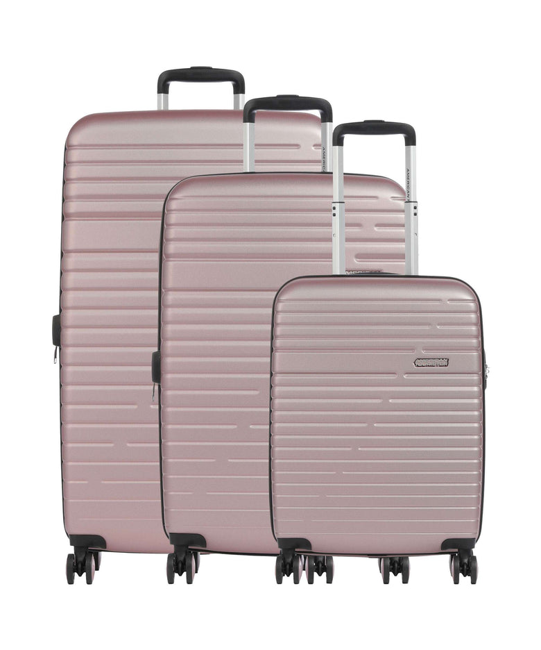 American Tourister Aero Racer Suitcase set (4 wheels) rose pink