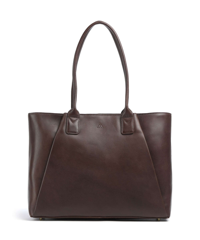 Markberg Saya Tote bag dark brown/gold