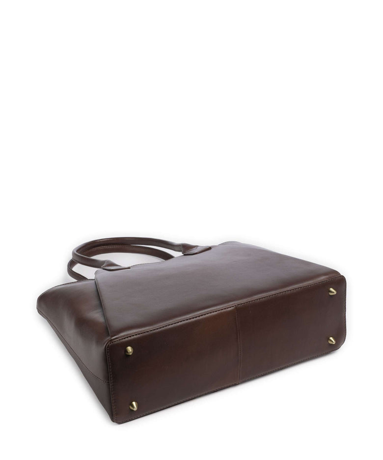 Markberg Saya Tote bag dark brown/gold