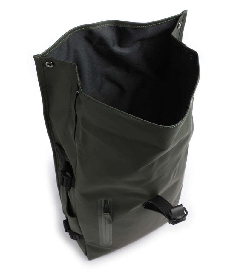 Rains Large Rolltop backpack green