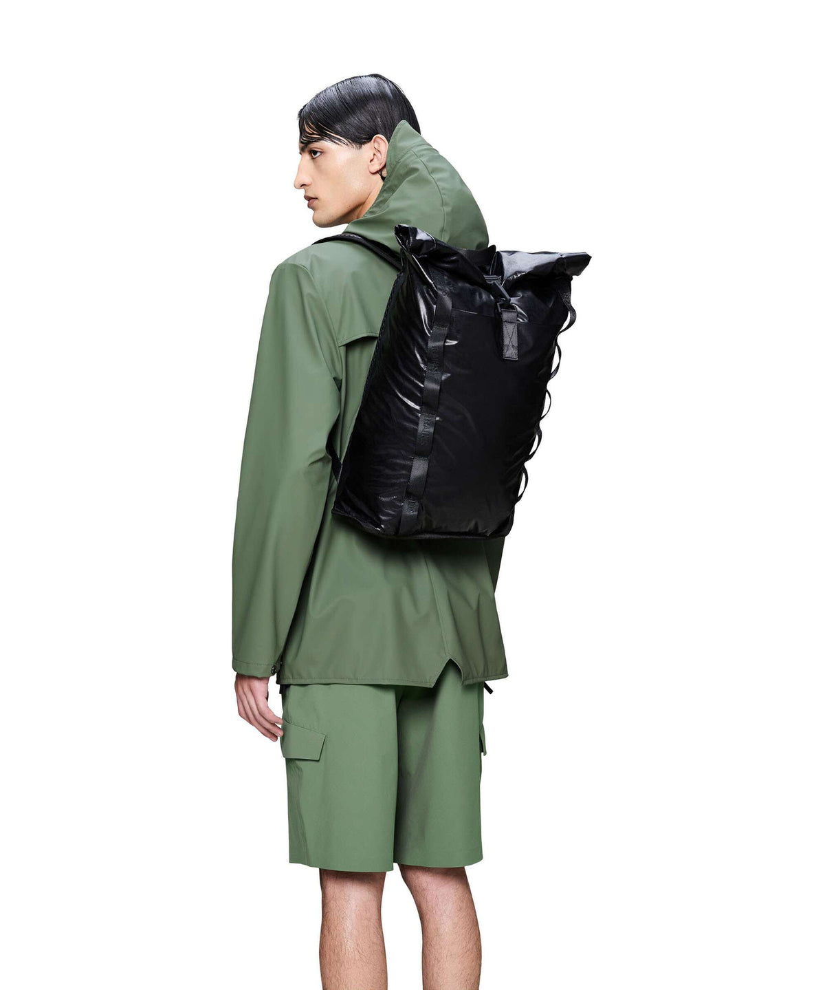 Rains Sibu Rolltop backpack black