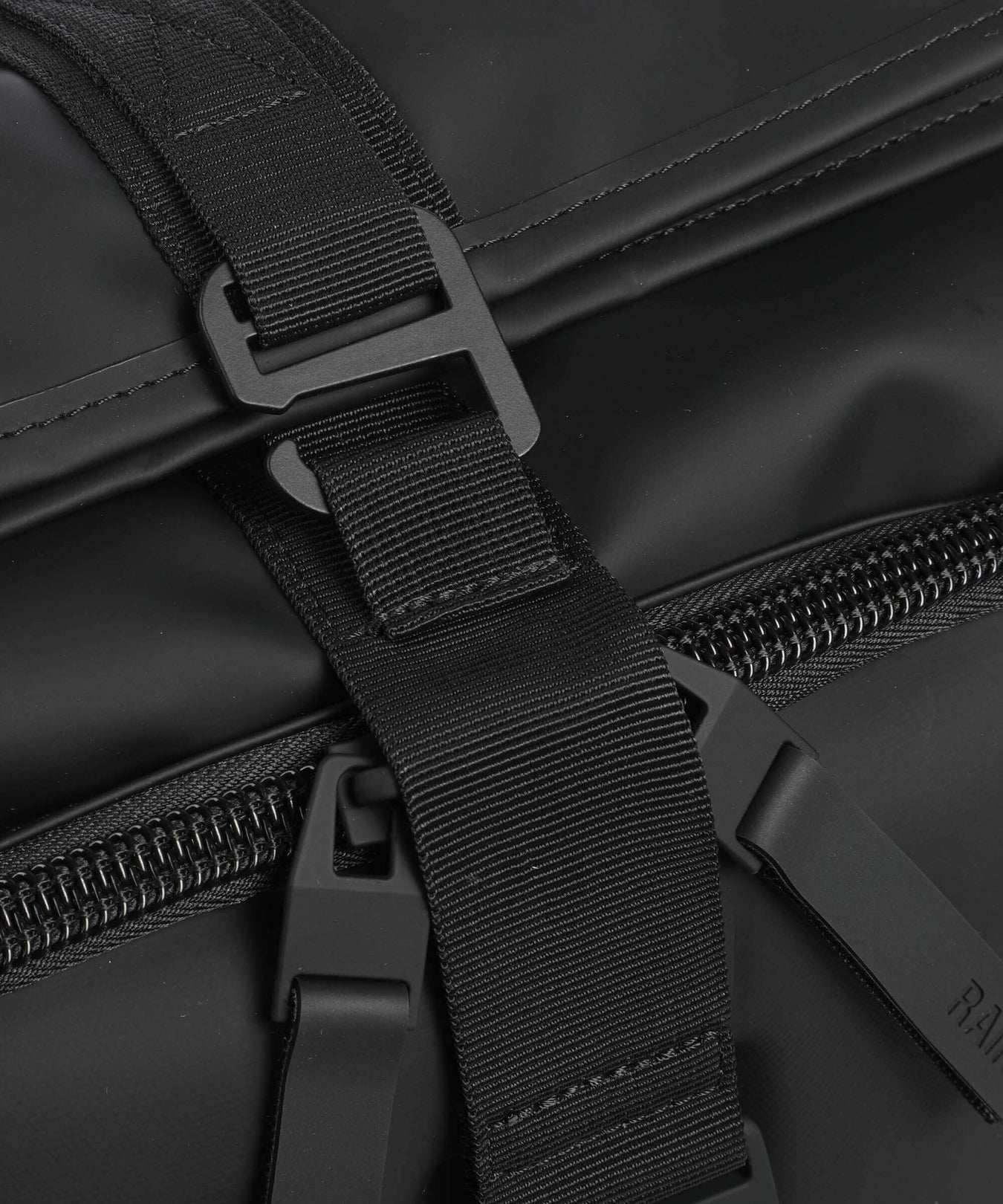 Rains Texel Moulded Rolltop backpack black