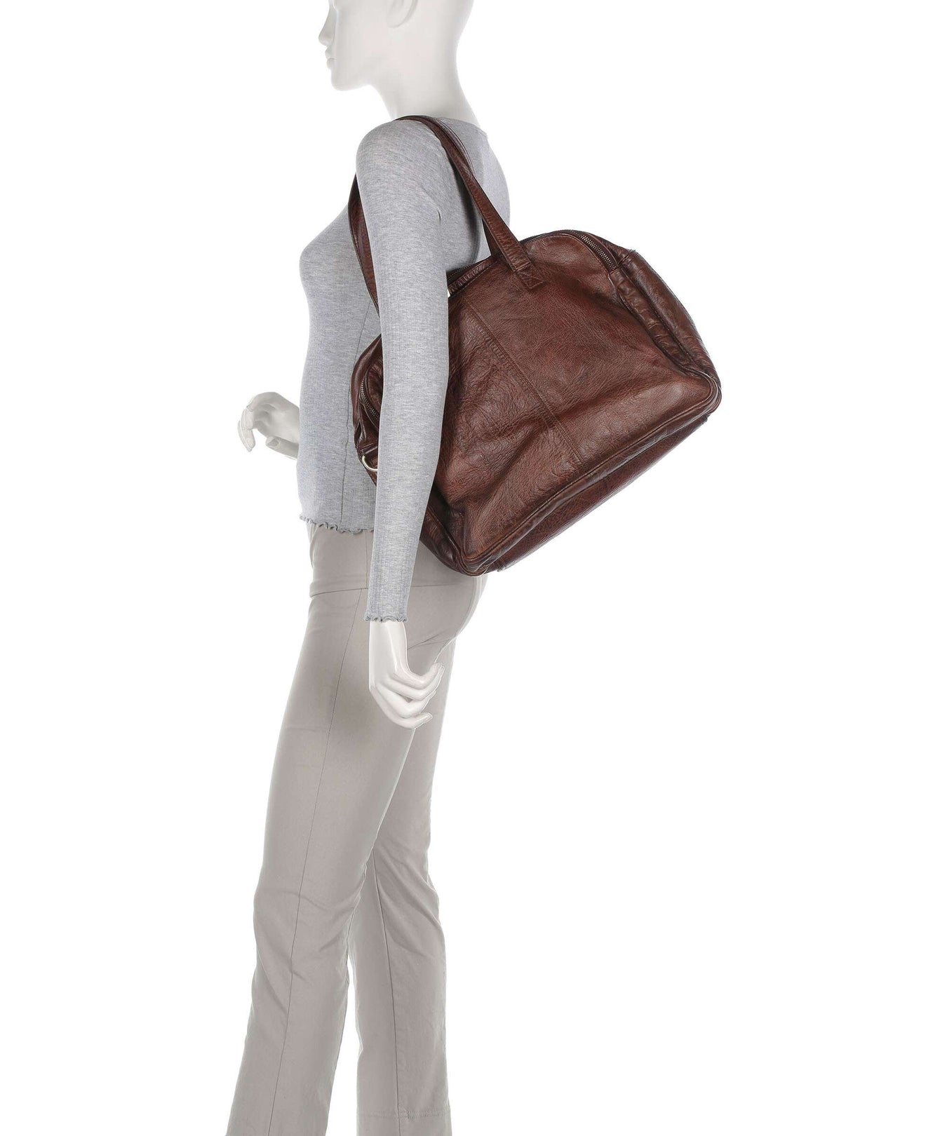 Depeche Golden Chic Shoulder bag brandy