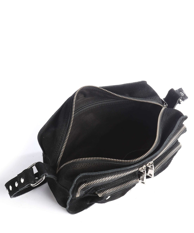 Núnoo Suede Ellie Shoulder bag black