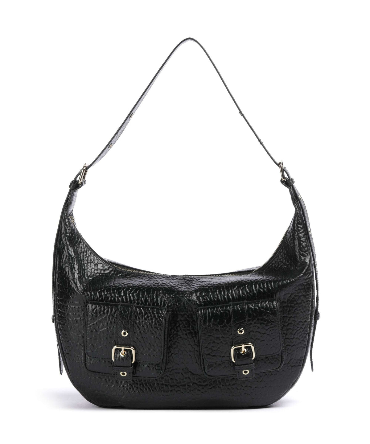 Núnoo New Zealand Stella Pocket Hobo bag black
