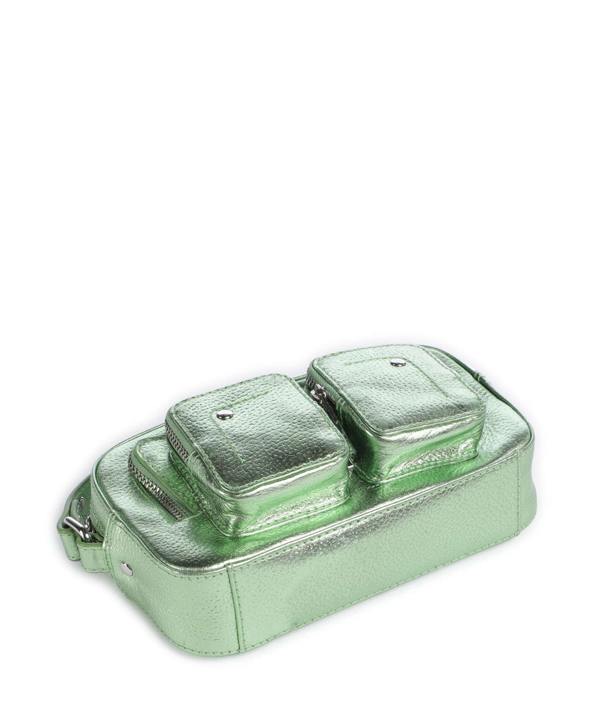 Núnoo Metallic Helena Crossbody bag light green