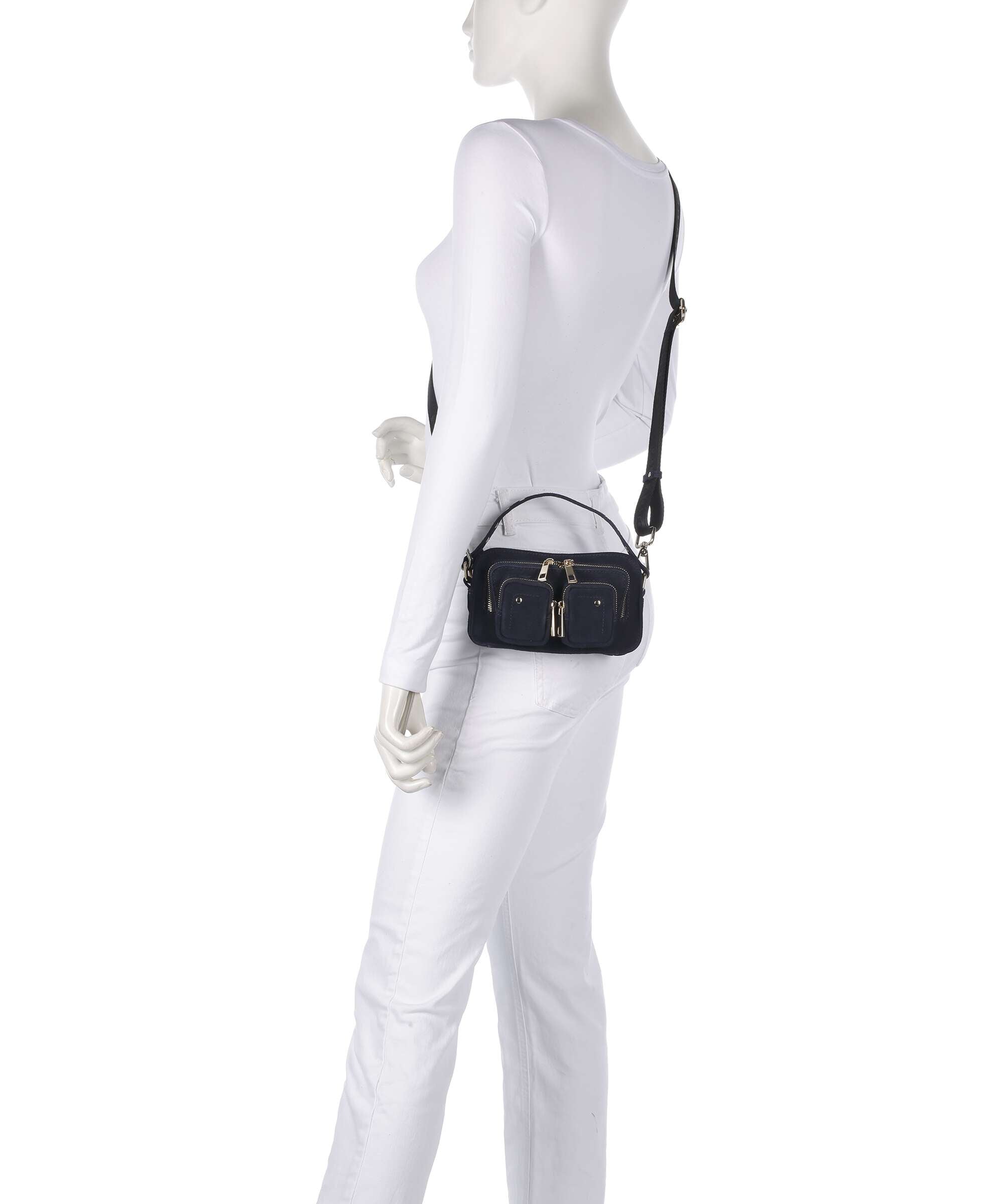 Núnoo Suede Helena Crossbody bag navy