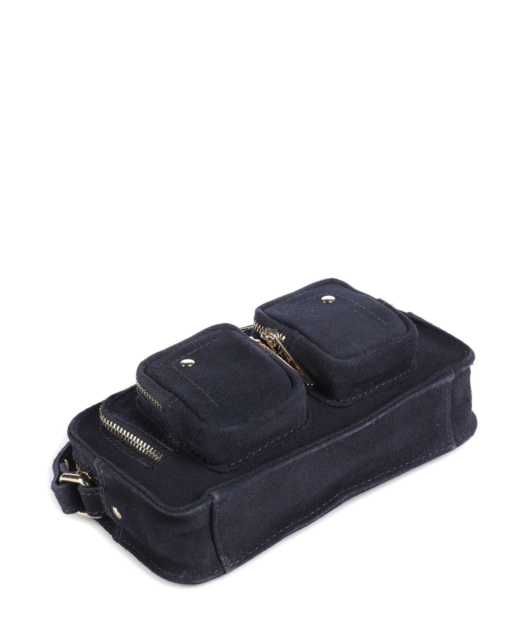 Núnoo Suede Helena Crossbody bag navy