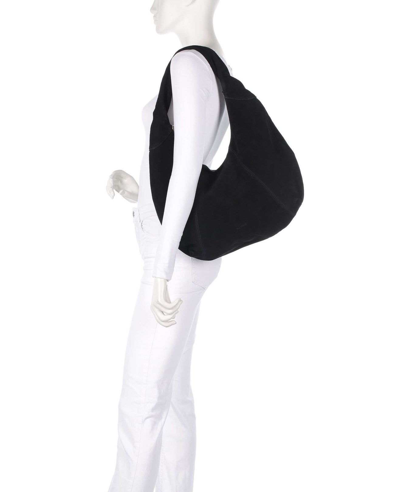 Núnoo Suede Gabi Hobo bag black