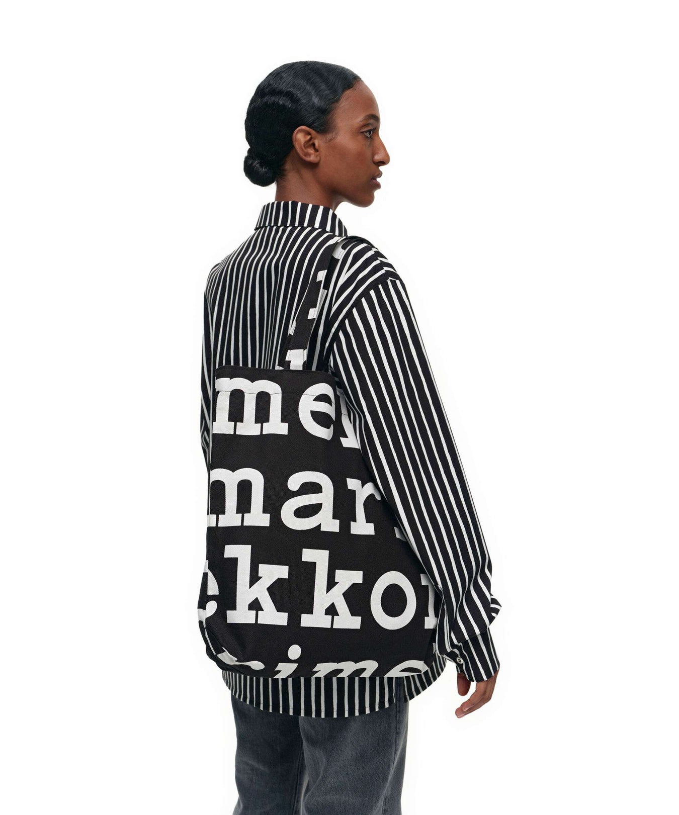 Marimekko Notko Tote bag black/offwhite