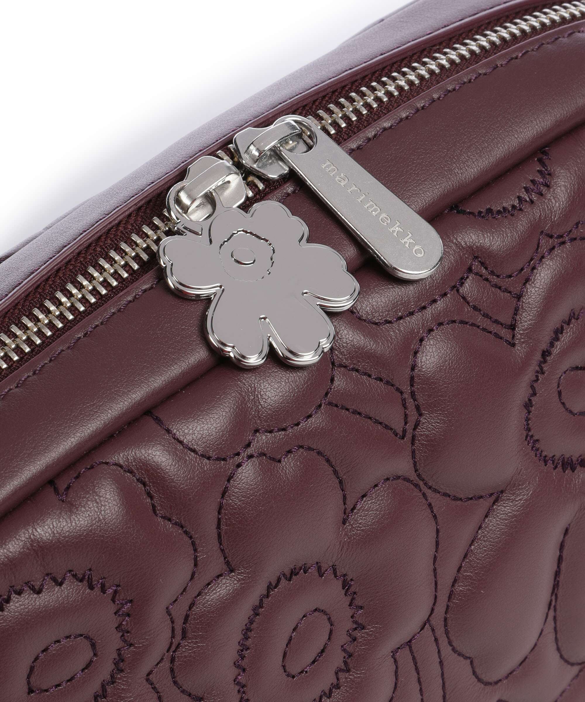 Marimekko Gratha Soft Unikko Crossbody bag wine red