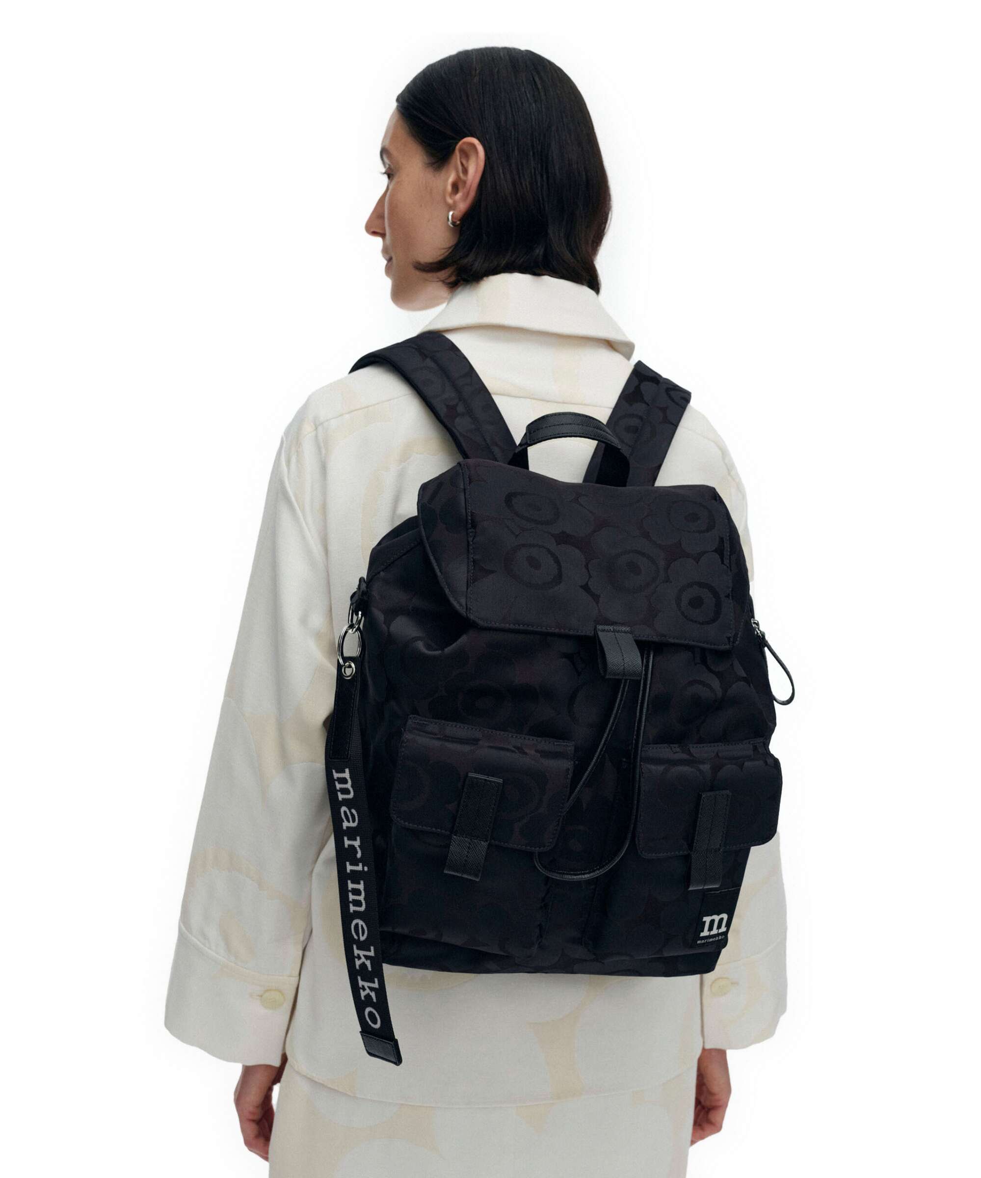 Marimekko Everything Unikko L Backpack blue/dark blue