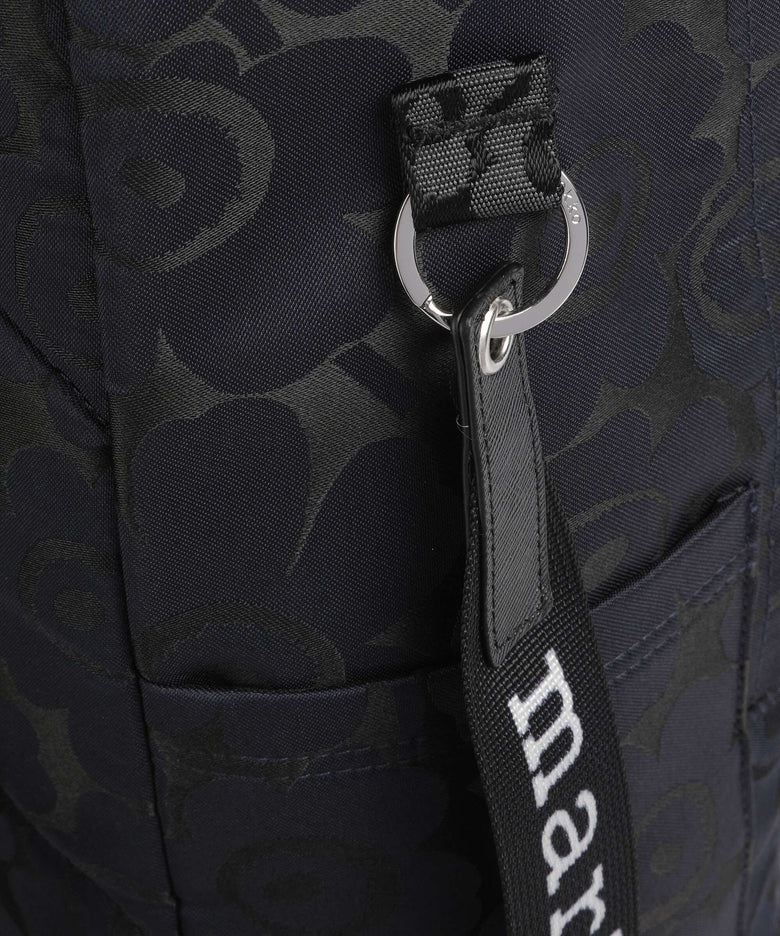 Marimekko Unikko Zip Top Backpack blue/dark blue