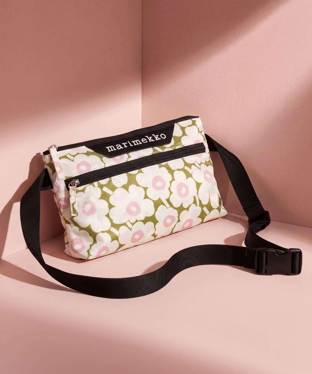 Marimekko Neat S Unikko Crossbody bag light yellow/green/lt pink