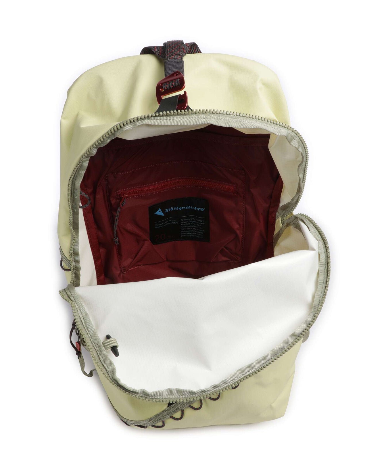 Klättermusen Bure 2.0 20L Hiking backpack lemon mist