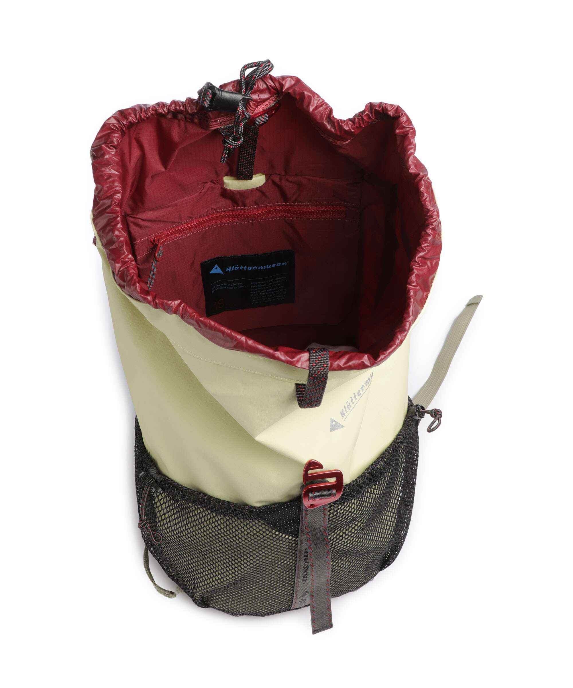Klättermusen Fjörm 18 Trekking backpack lemon mist