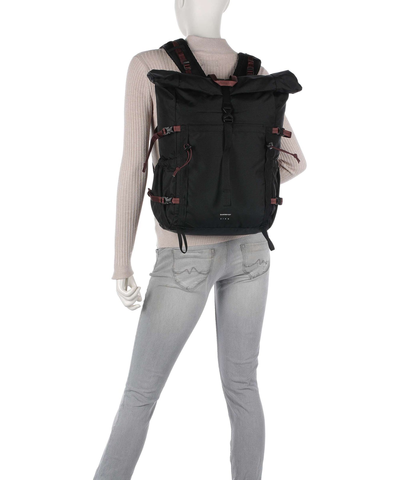 Sandqvist Hike Forest Rolltop backpack black