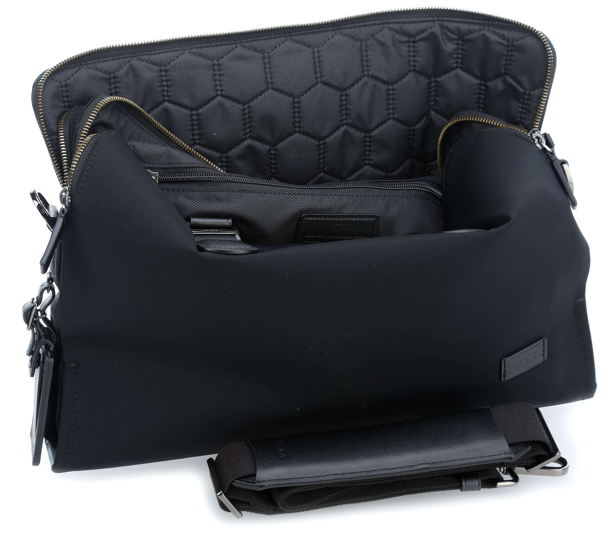 tumi Harrison Nylon Seneca Briefcase black
