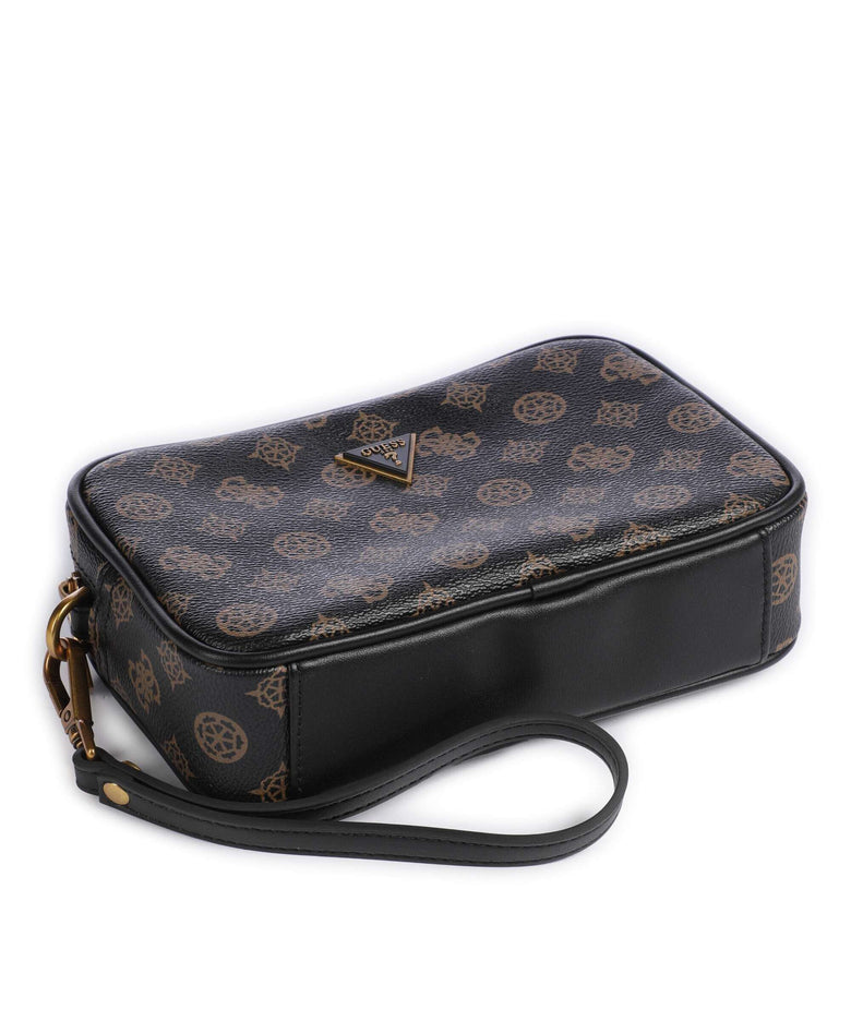 Guess Torino Toiletry bag dark brown/ochre