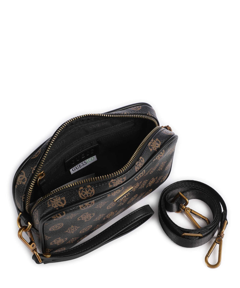Guess Torino Toiletry bag dark brown/ochre