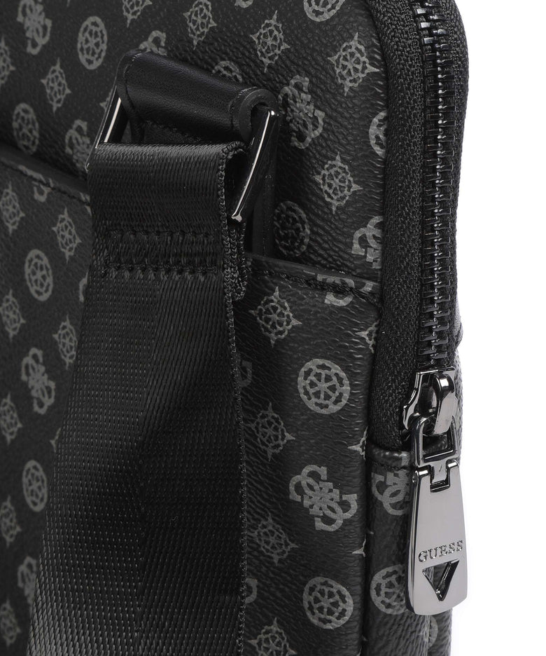 Guess Poeny Eco Micro Crossbody bag dark black