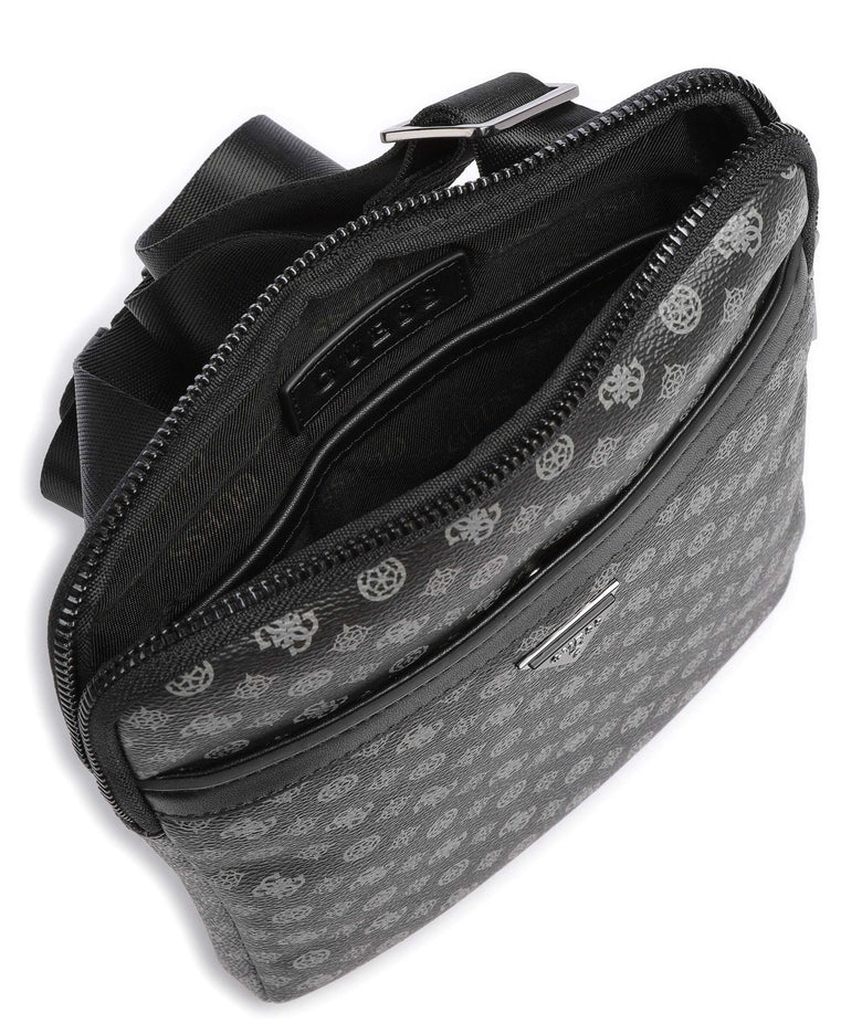 Guess Poeny Eco Micro Crossbody bag dark black