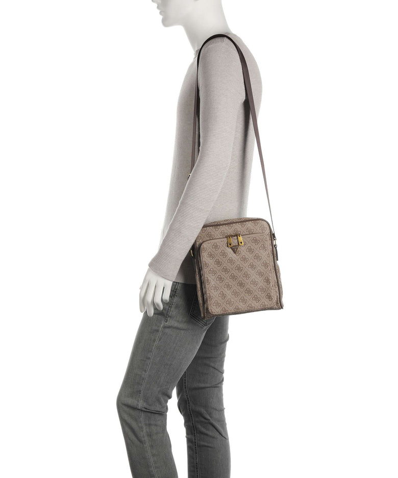 Guess Milano Eco Crossbody bag beige/brown