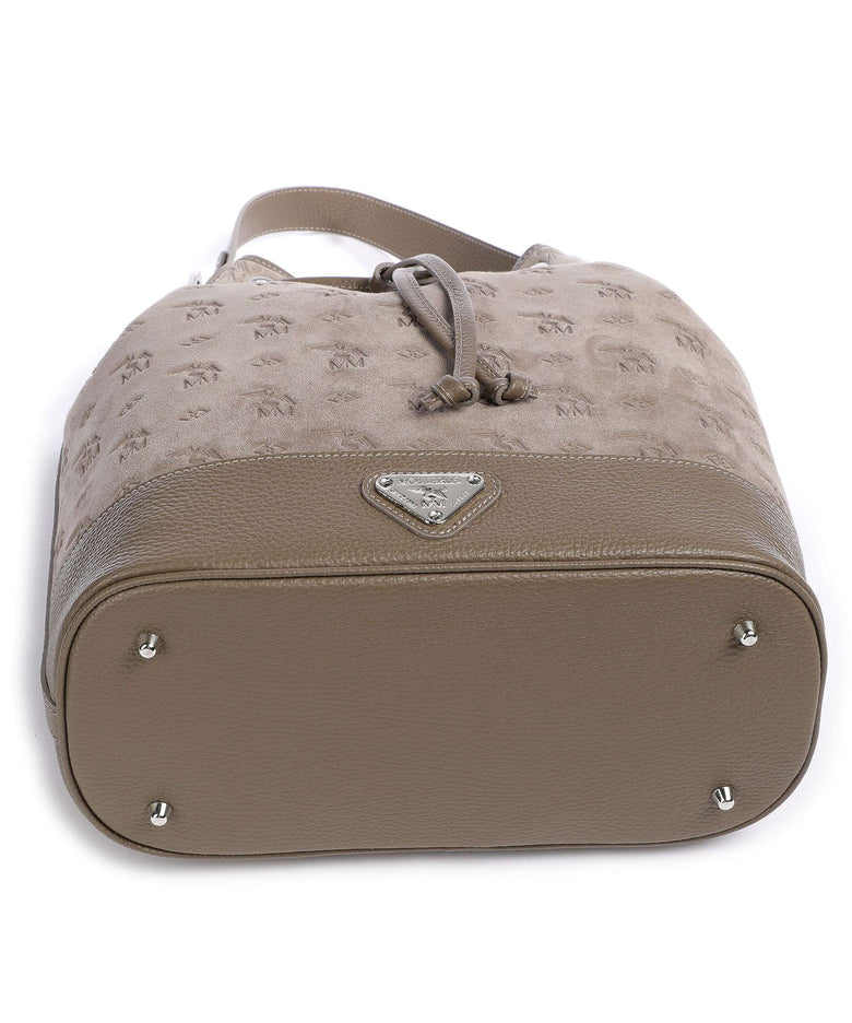 Maison Mollerus Stampato Niesen Bucket bag taupe/grau