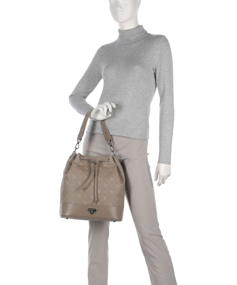 Maison Mollerus Pecarus Niesen Bucket bag taupe/rosé