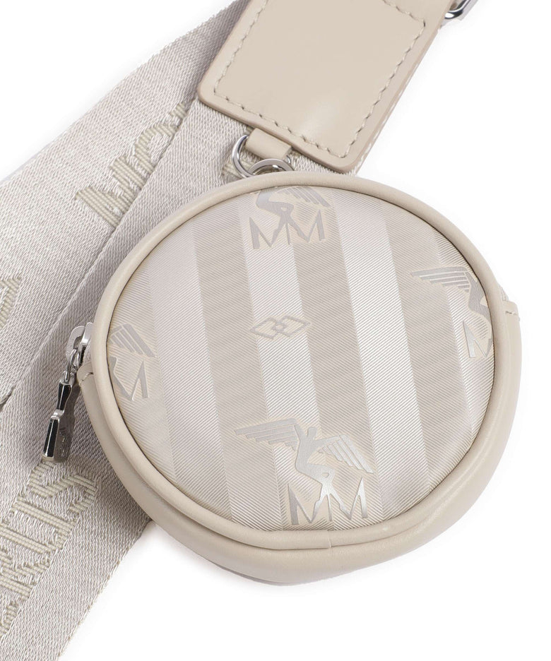 Maison Mollerus Vinerus Zell Shoulder bag metallic silber/perle